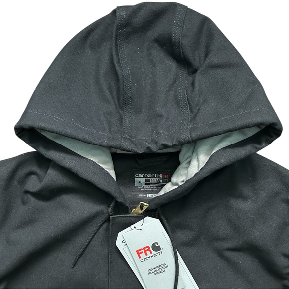 Carhartt FR Duck Insulated Active Jacket Quilted Lined Hoody Men’s L Cat 4 Warm - Picture 2 of 6